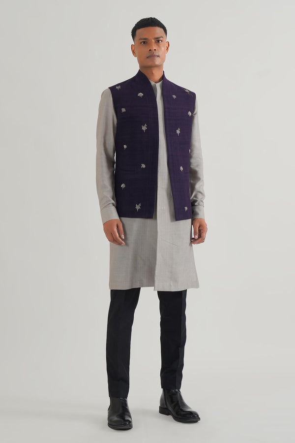 Cuved Collar Jawahar Jacket