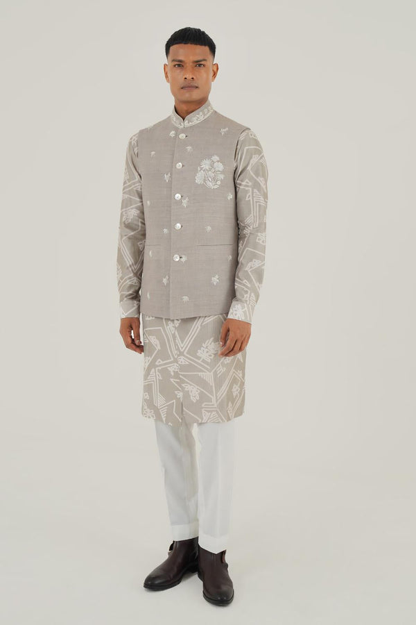 Metallic Embroidered Jawahar Jacket