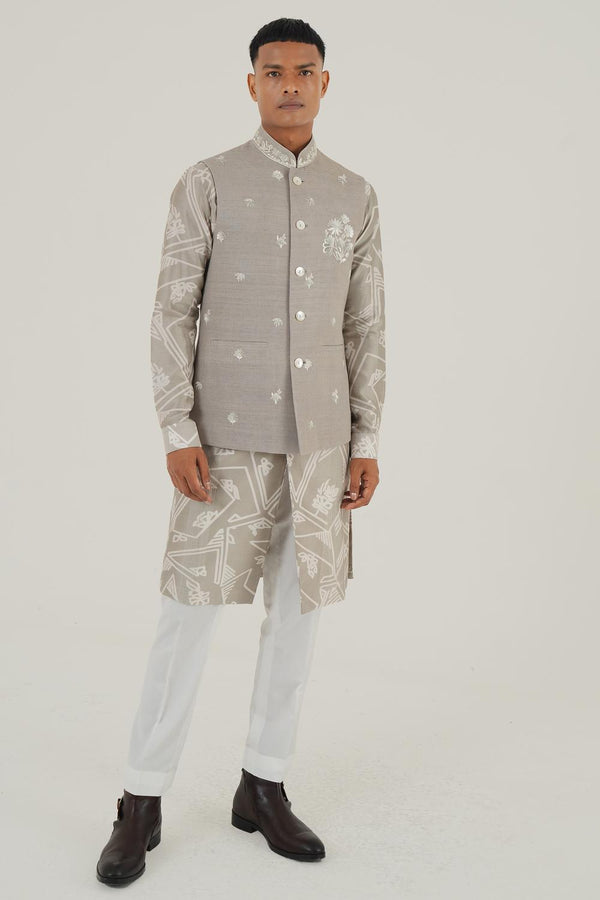 Metallic Embroidered Jawahar Jacket