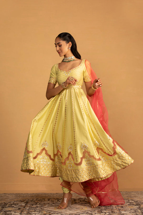 Mint Green Anarkali Set