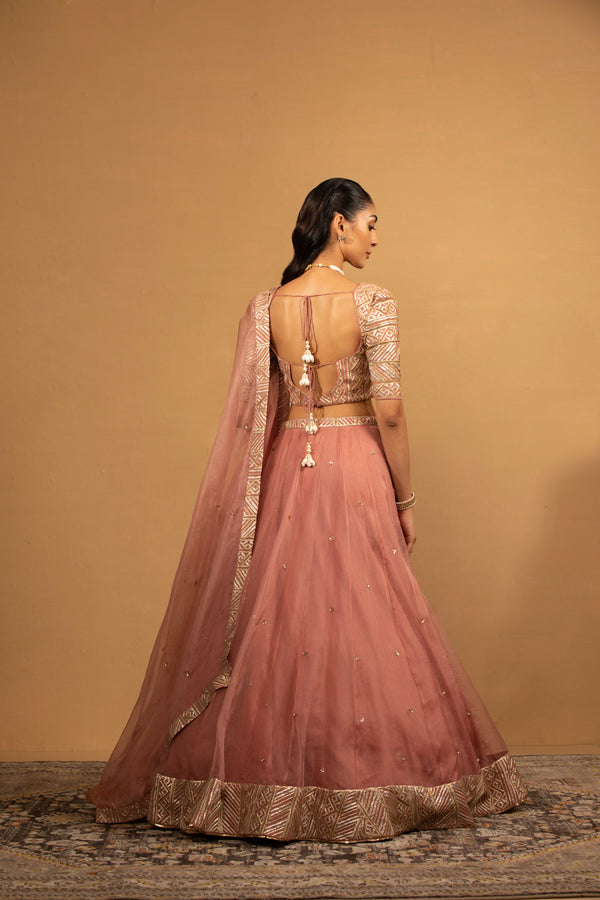 Onion Pink Lehenga Set