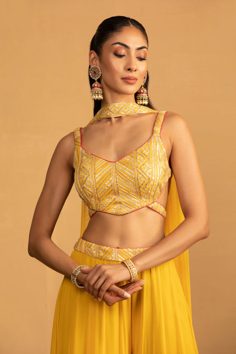 Yellow Palazzo Set