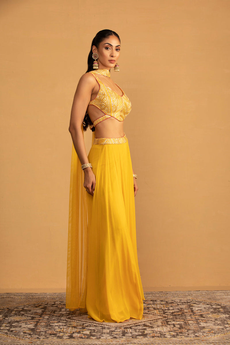 Yellow Palazzo Set