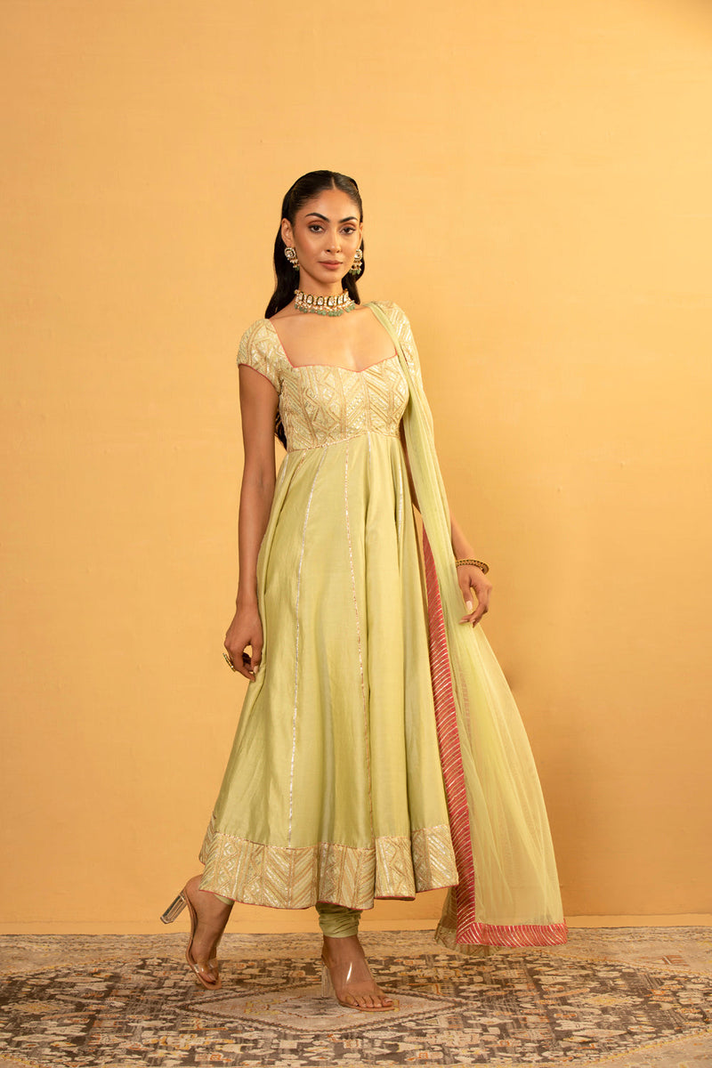 Bottle Gourd Anarkali Set