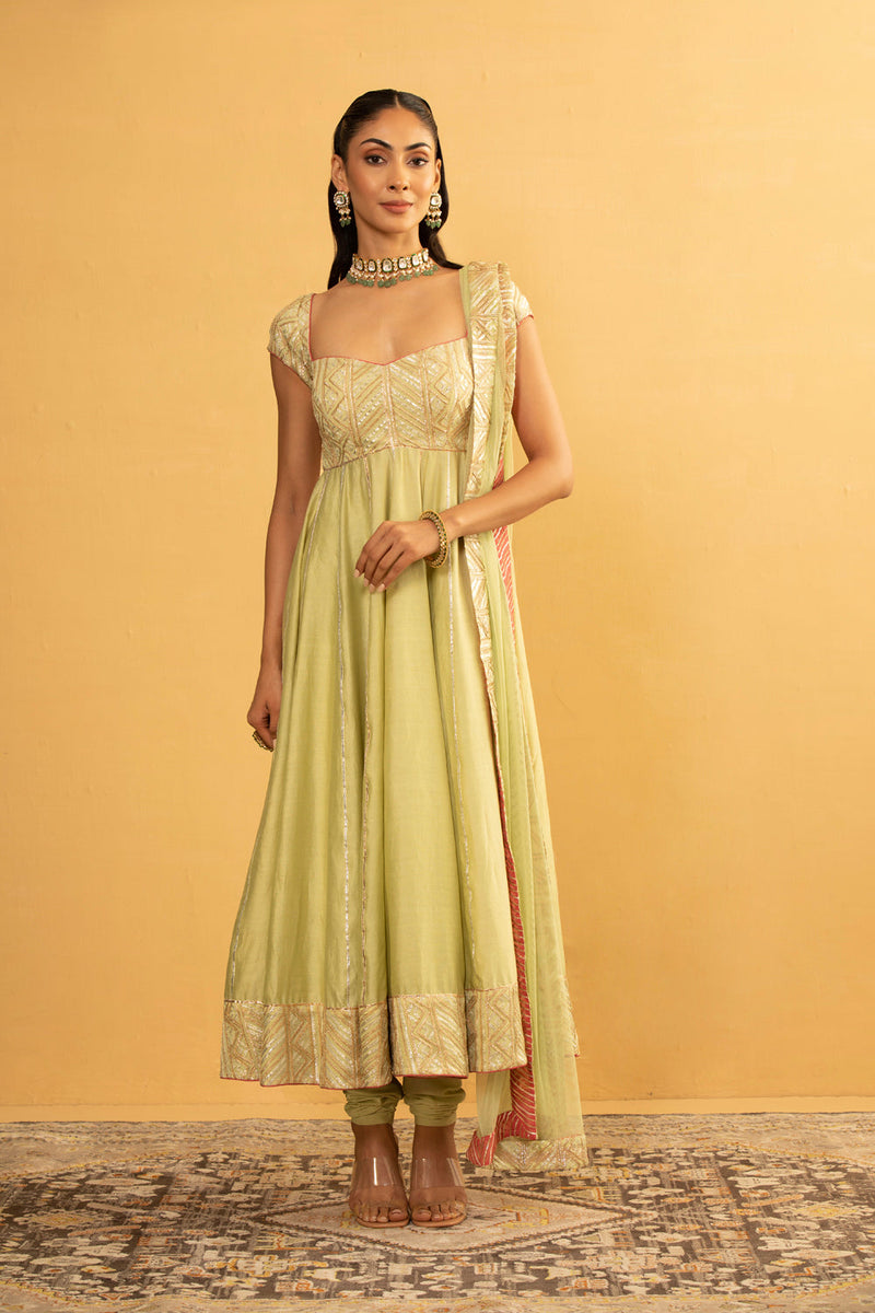 Bottle Gourd Anarkali Set