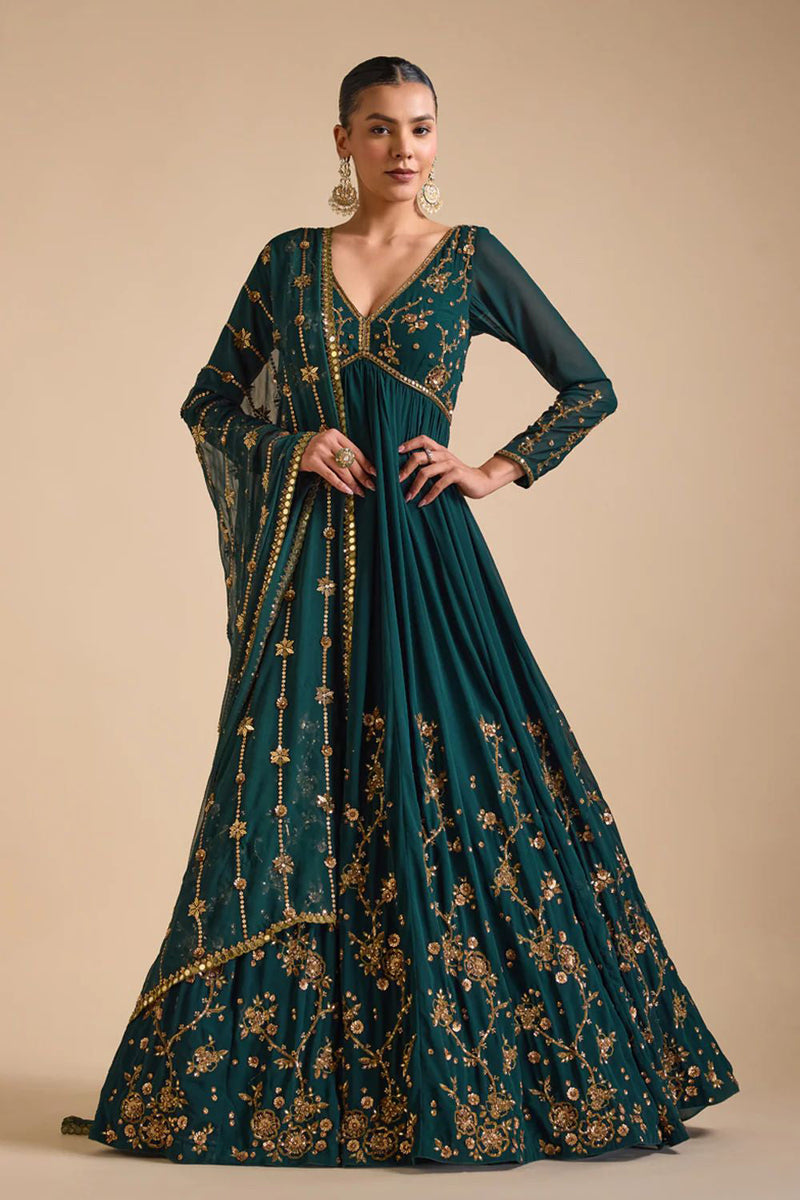 Emerald Green Anarkali