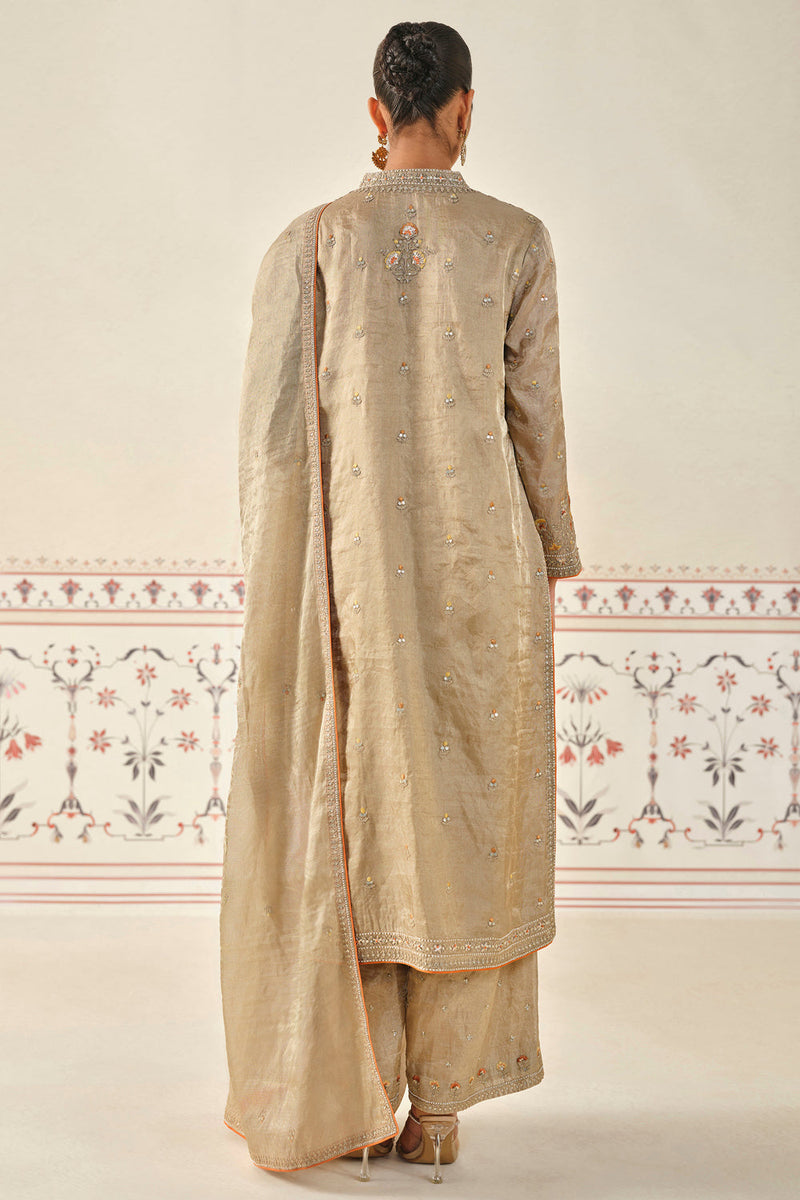 Indali Embroidered Kurta Set - Gold