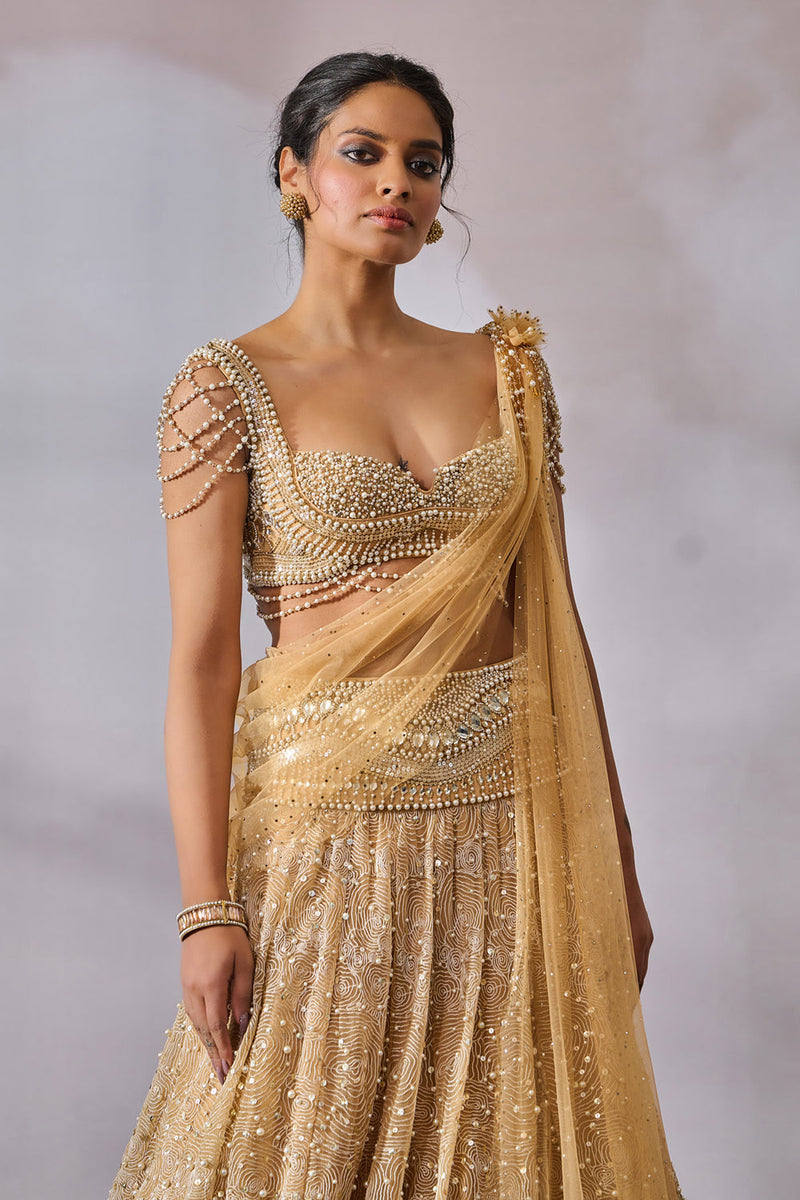 Blouse Drape Lehenga