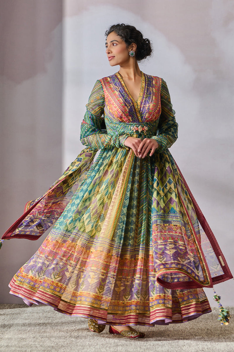 Anarkali Dupatta Churidar