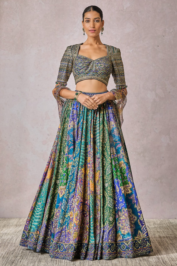 Blouse Scarf Lehenga