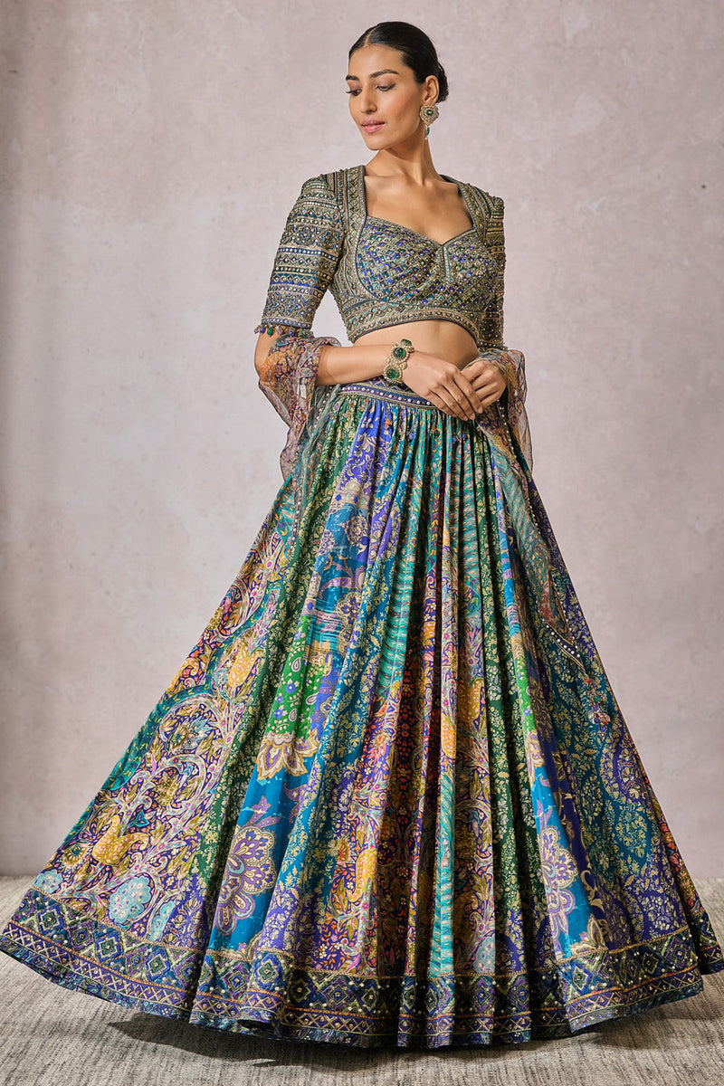 Blouse Scarf Lehenga