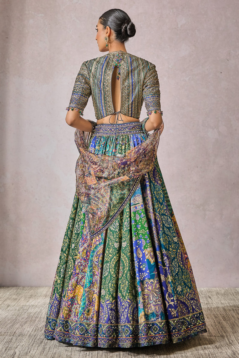 Blouse Scarf Lehenga