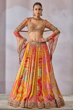 Blouse Scarf Lehenga