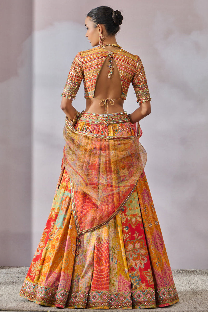 Blouse Scarf Lehenga