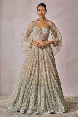 Bustier Shirt Lehenga