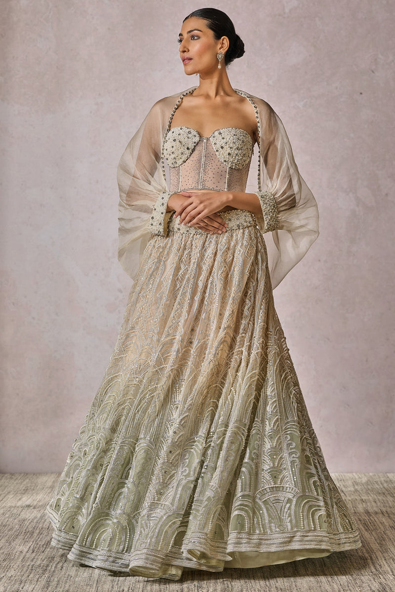 Bustier Shirt Lehenga