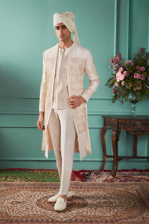 Aspen Gold Sherwani Set