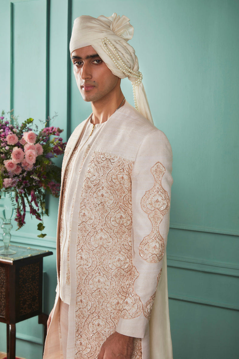 Aspen Gold Sherwani Set