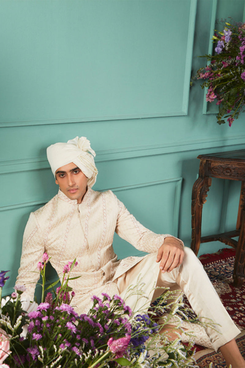 Glacier Sherwani Set