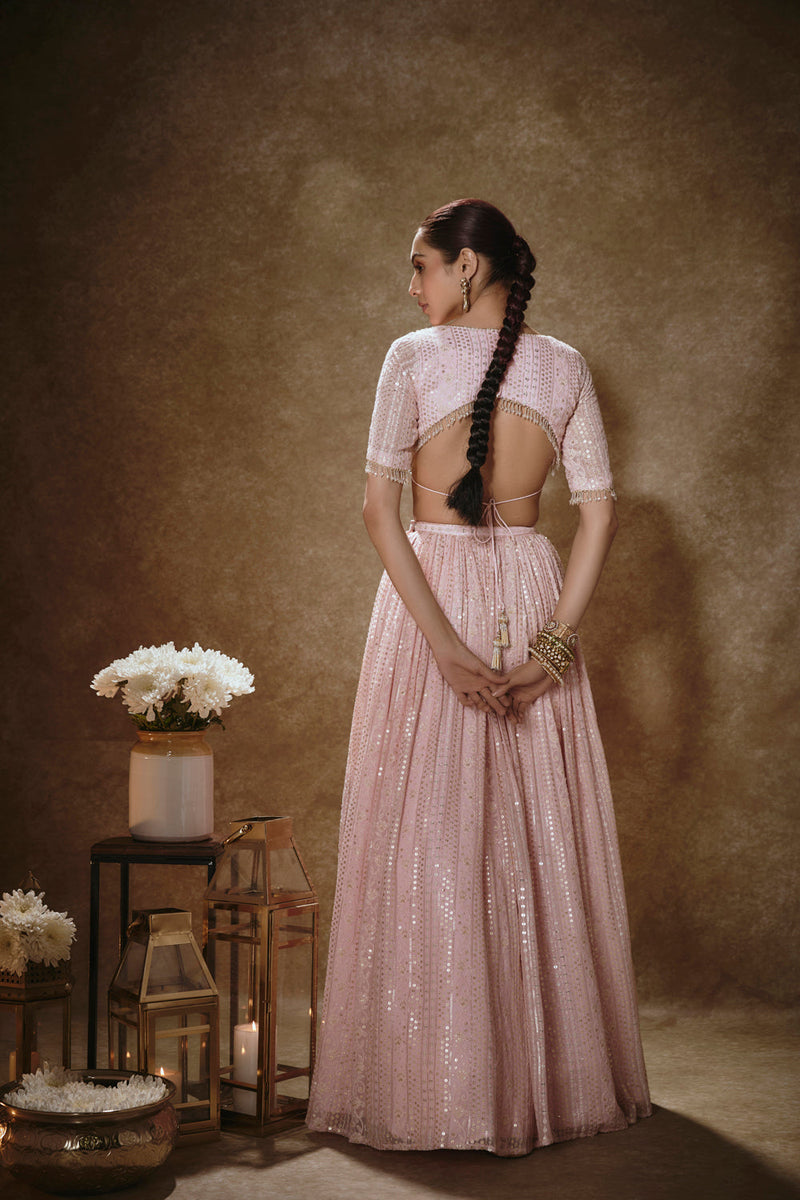 Blush Pink Lehenga Set