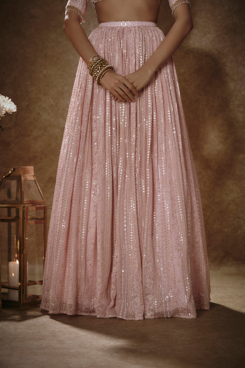 Blush Pink Lehenga Set