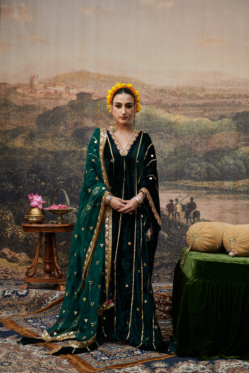 Azal Makhmali Kaftan