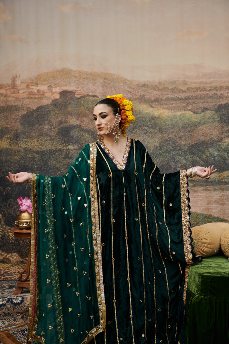 Azal Makhmali Kaftan