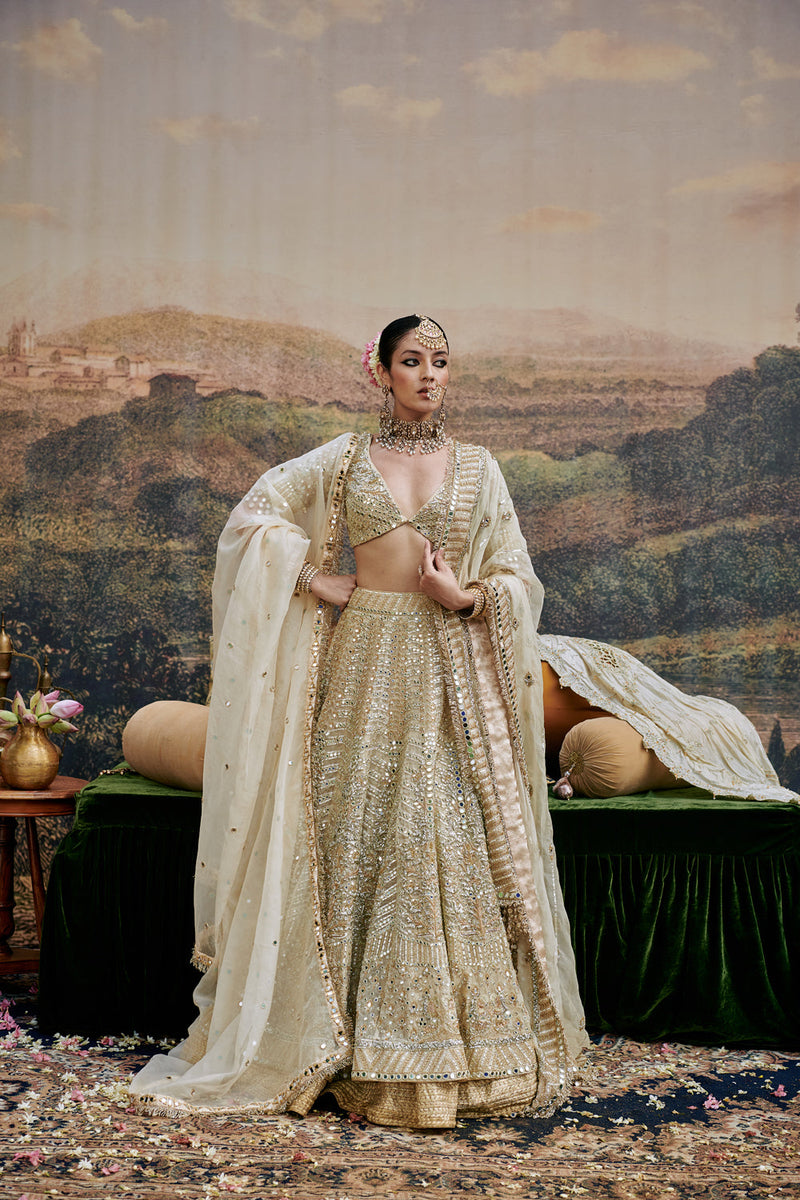 Shvet Afsana Lehenga