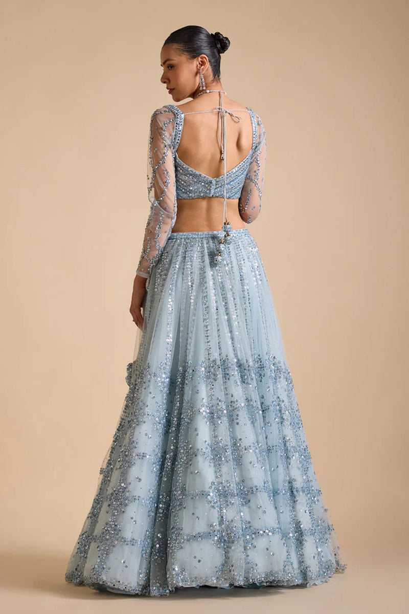 Ice Blue Lehenga Set