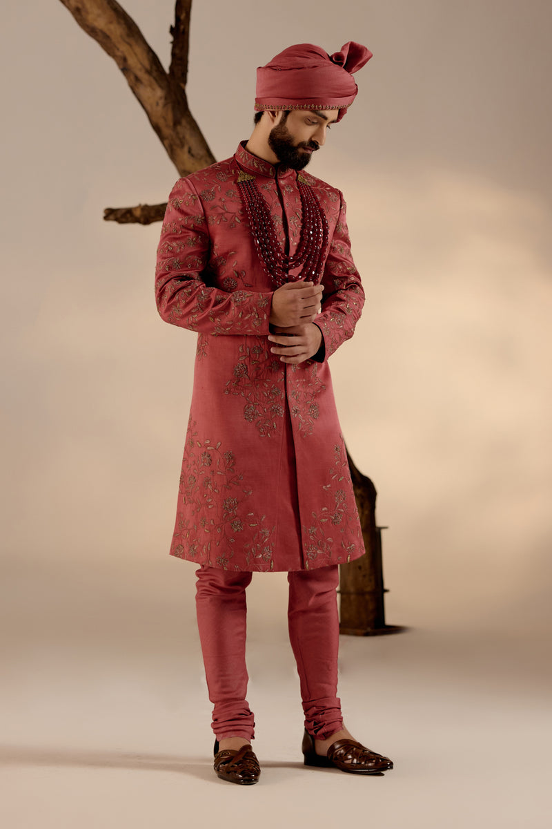 Red Ochre Sherwani