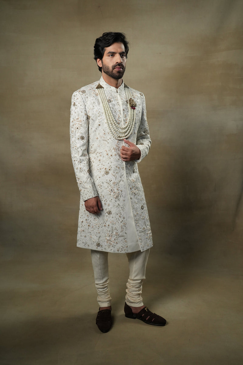 Ivory & Gold Sherwani