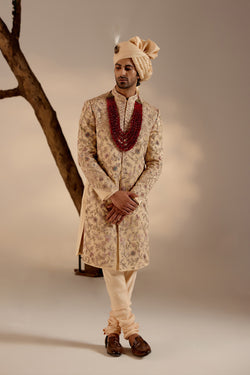 Pale Gold Sherwani