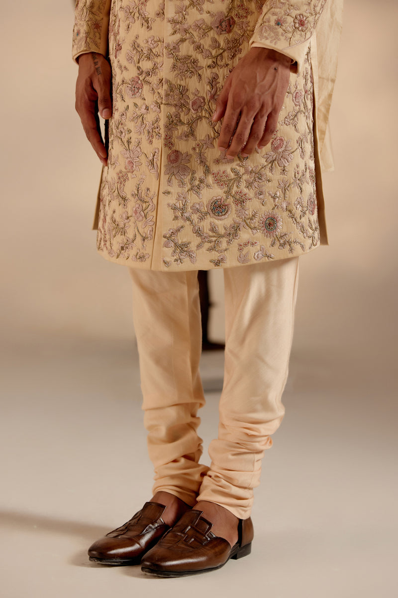 Pale Gold Sherwani