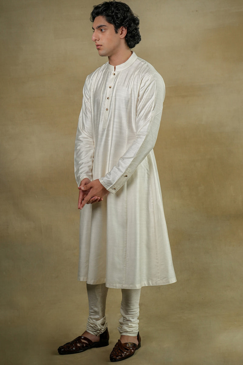 Gardenia White Sherwani