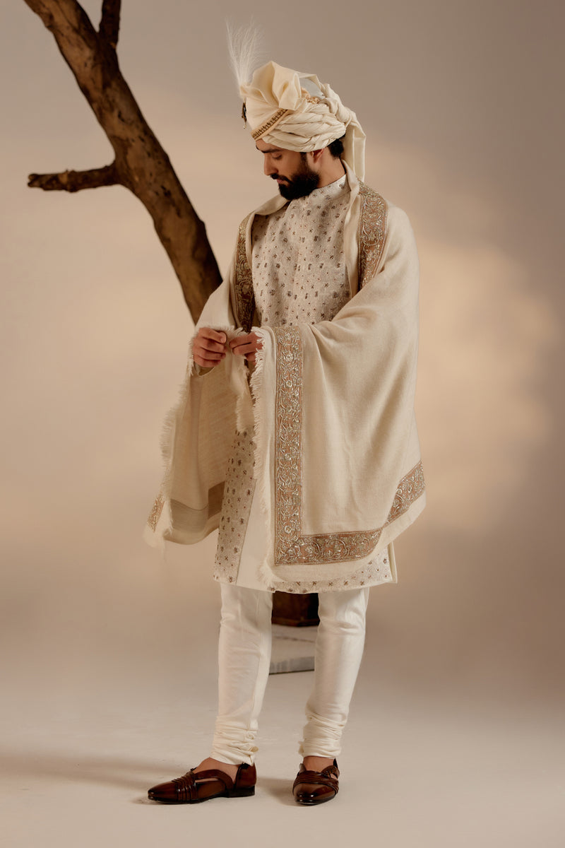 Turtle Dove Sherwani Set