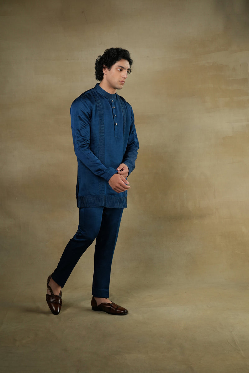 New Teal Short Kurta Set