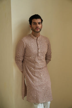 Pale Mauve Kurta Set