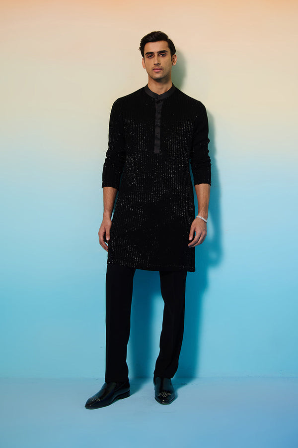 Black Majestic Kurta Set