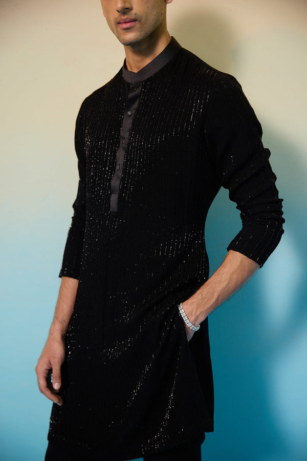 Black Majestic Kurta Set