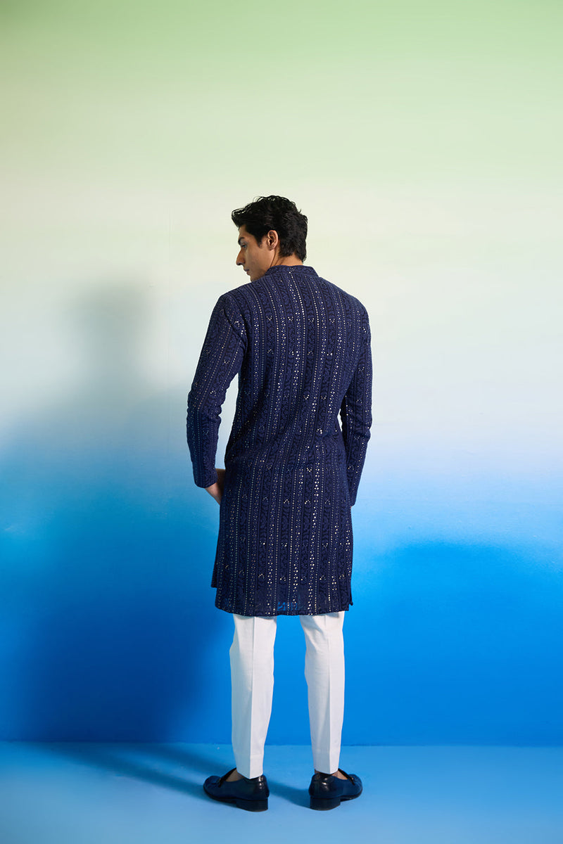 Regal Blue Kurta Set