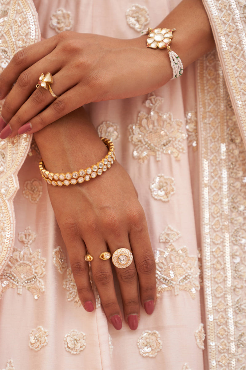 Blush Pink Raw Silk Lehenga Set