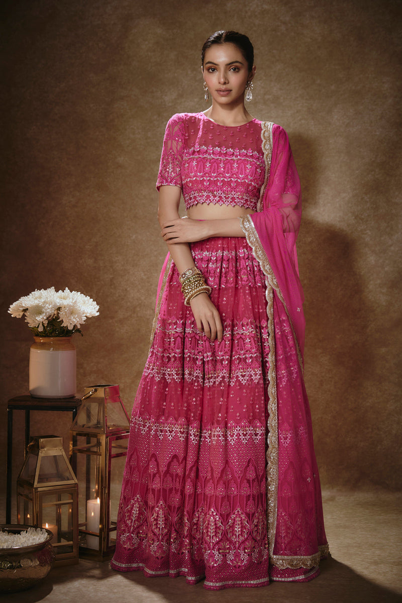 Barbie Pink & Gold Lehenga Set