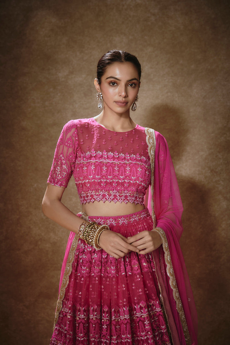 Barbie Pink & Gold Lehenga Set