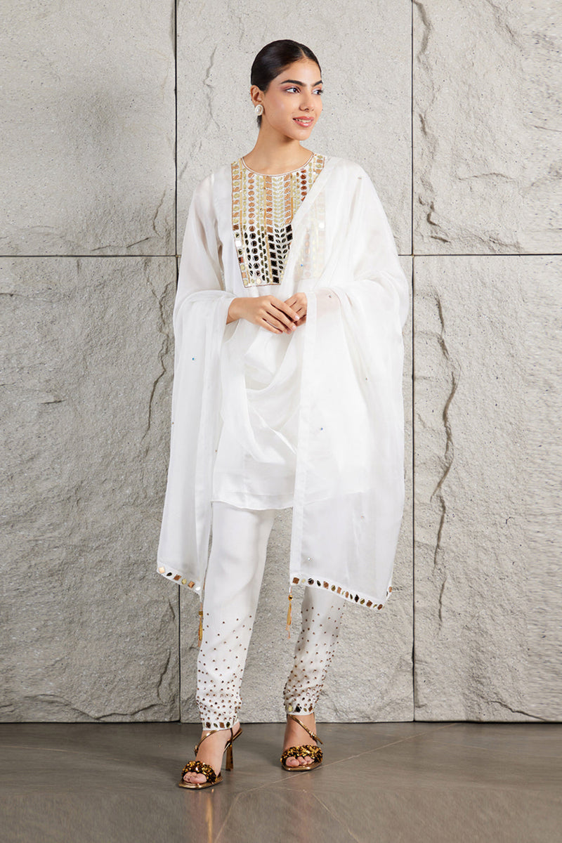 Ivory A-Line Kurta Set