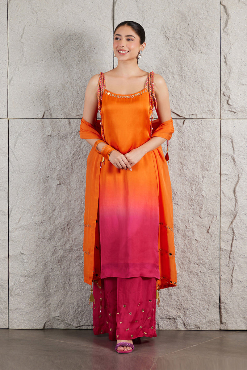 Sunset Ombre Kurta Set