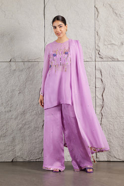 Lilac Kurta Plazzo Set