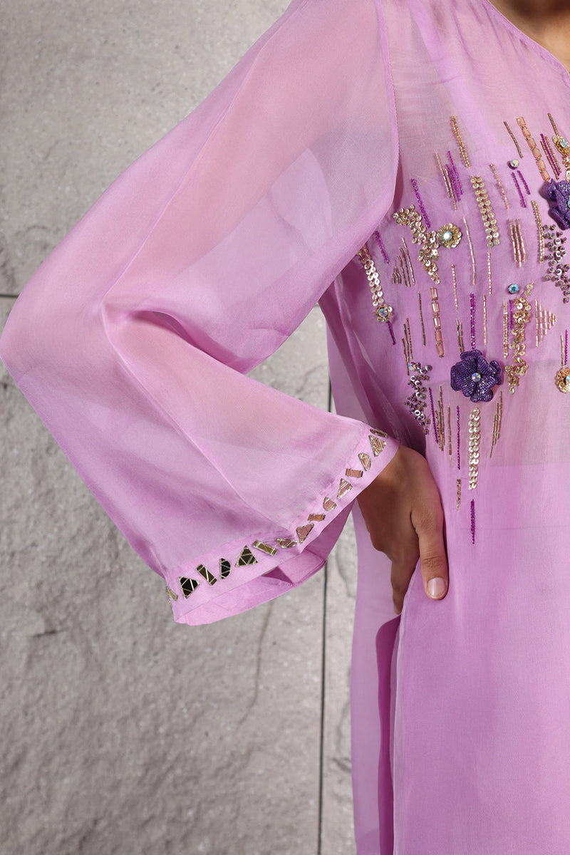 Lilac Kurta Plazzo Set