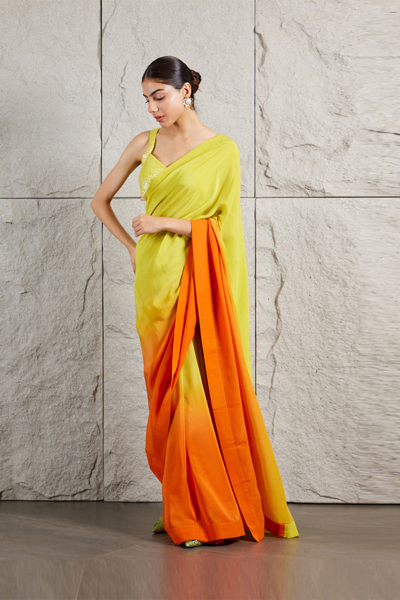 Sunset Ombre Saree