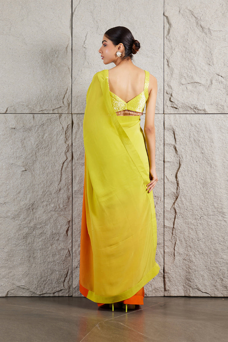 Sunset Ombre Saree