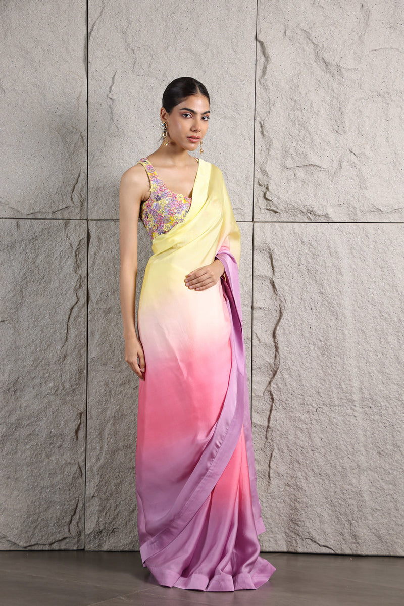 Pastel Ombre Saree